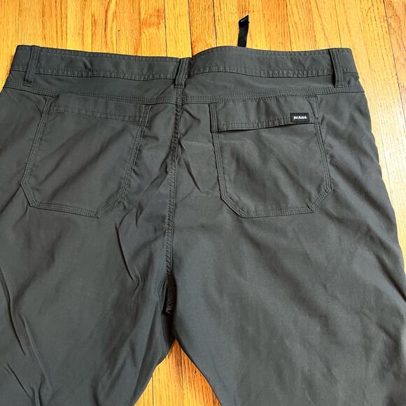 Prana Pants Mens 40 STRETCH ZION II Regular Fit Cargo Stretch Hiking Gray - Picture 5 of 12